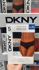 DKNY Women’s Hipster Underwear, 5-pack 100% 全棉內褲 （顏色隨機）size S -XL