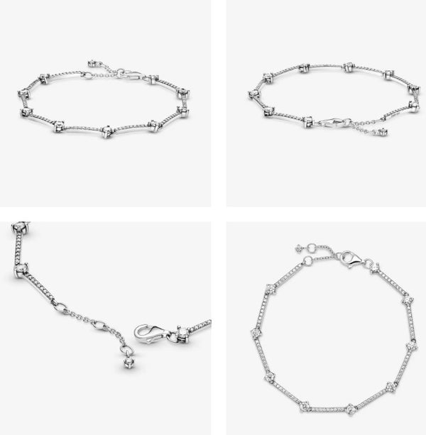 PANDORA Sparkling Pavé Bars Bracelet