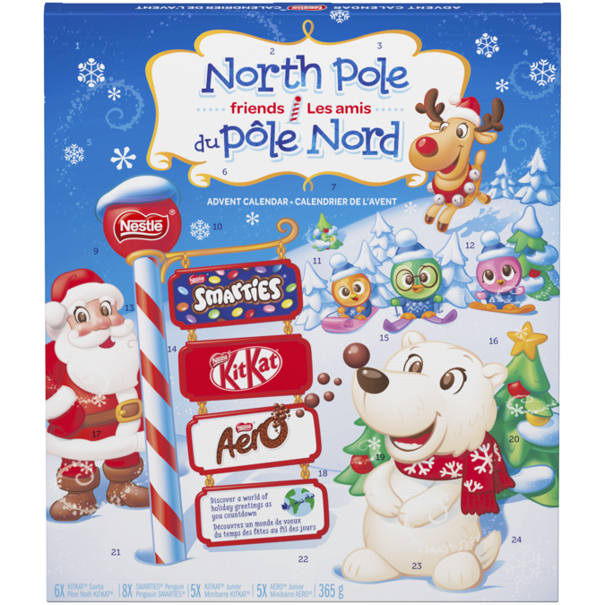 Nestle North Pole Friends Advent Calendar 雀巢北極朋友節日降日曆 210g