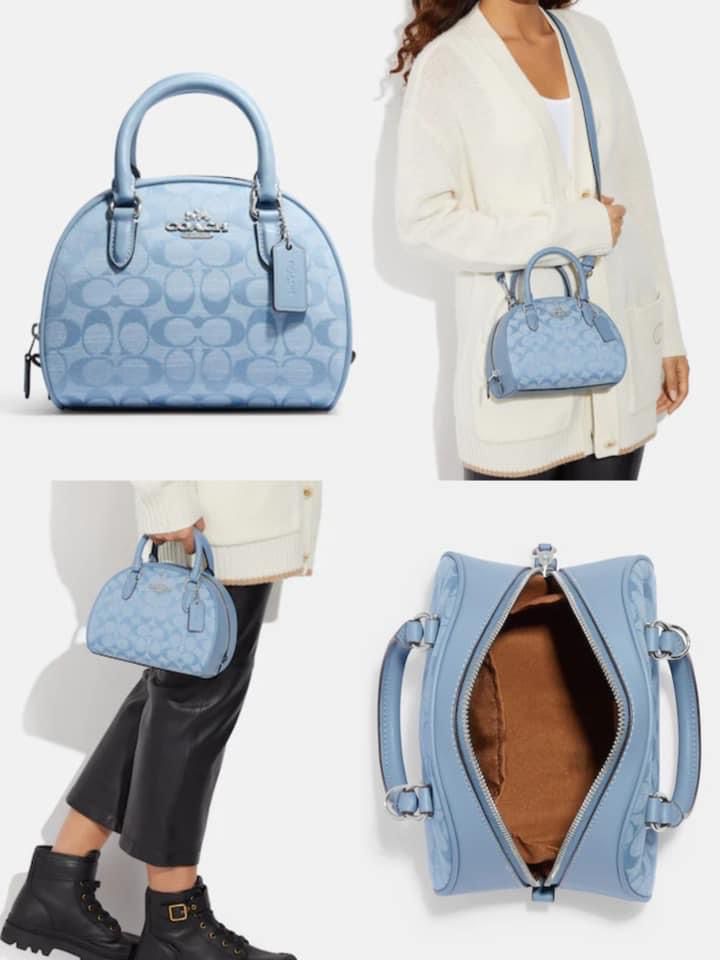 COACH Sydney Satchel In Signature Chambray