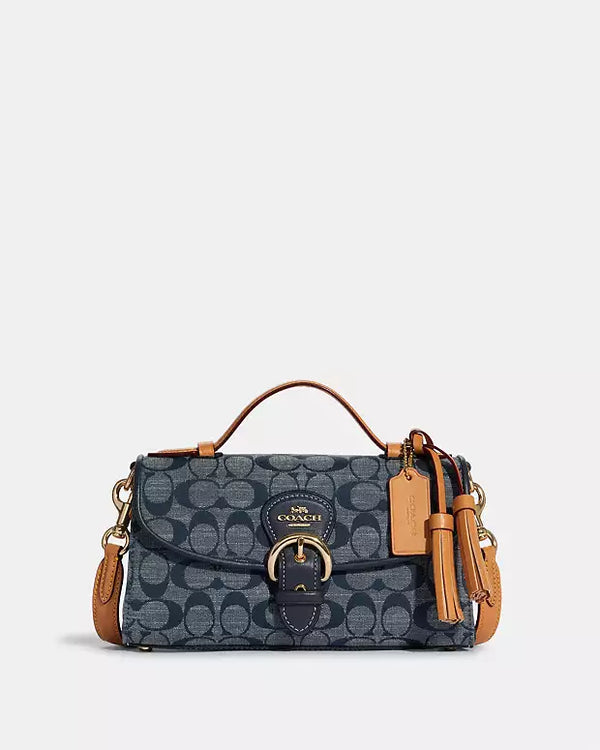 COACH Kleo Top Handle In Signature Chambray