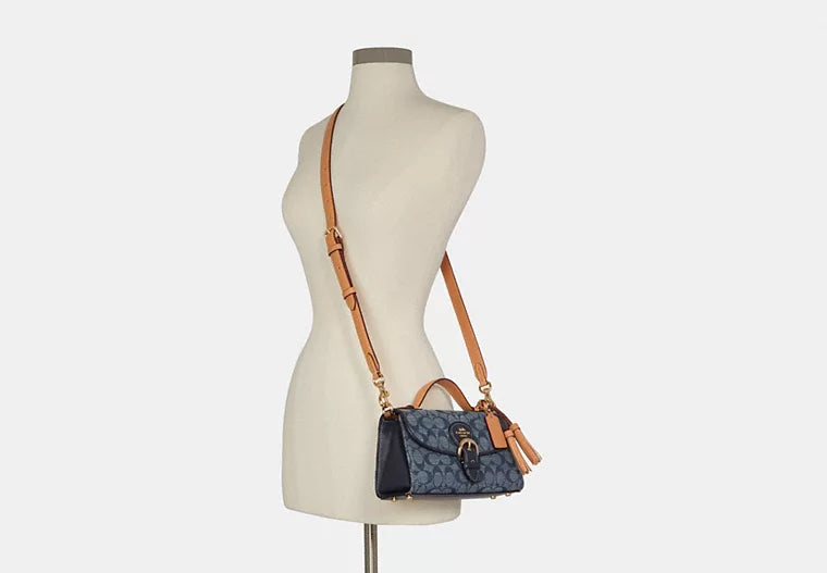 COACH Kleo Top Handle In Signature Chambray