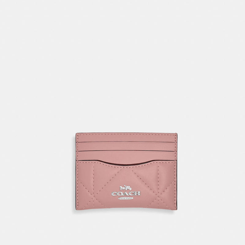 Coach Slim Id Card Case With Puffy Diamond Quilting