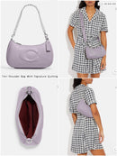 COACH TERI SHOULDER BAG WITH SIGNATURE QUILTING