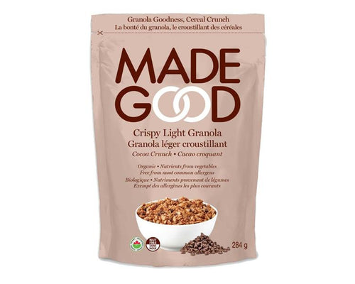 MADE GOOD CRISPY LIGHT GRANOLA COCOA CRUNCH 有機朱古力脆脆麥片 284G