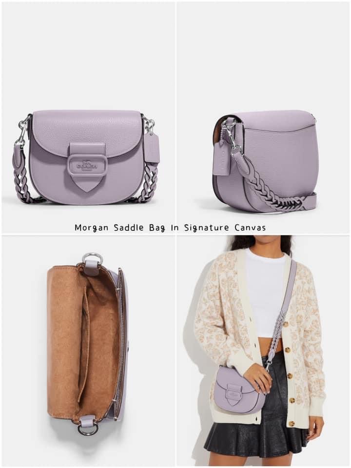 Coach Morgan Saddle Bag -PURPLE