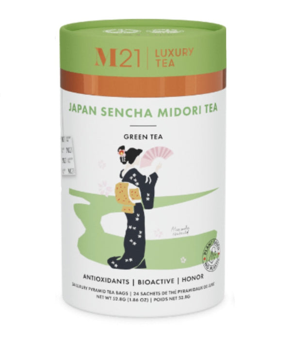 Metropolitan Luxury M21 Japan Sencha Midori Tea 天然有機茶包 日本煎茶綠茶 | 大號 (24 個茶包)