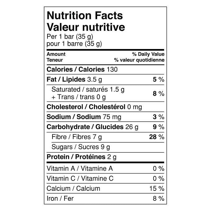 Fibre 1 Oat & Chocolate Chewy Bars 30×35g 燕麥巧克力能量棒 1.05 kg