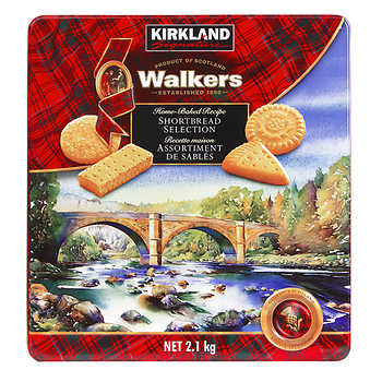 Kirkland Signature Walkers Selection Shortbread Cookies Walkers 香濃純牛油味曲奇餅勁量裝2.1 kg