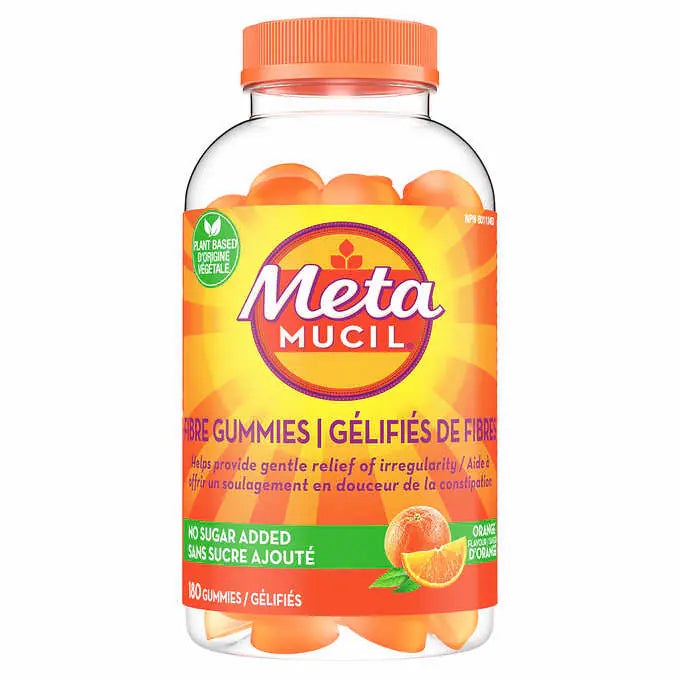 Metamucil Daily Fiber Gummies 日常纖維軟糖(橙味) 180粒裝