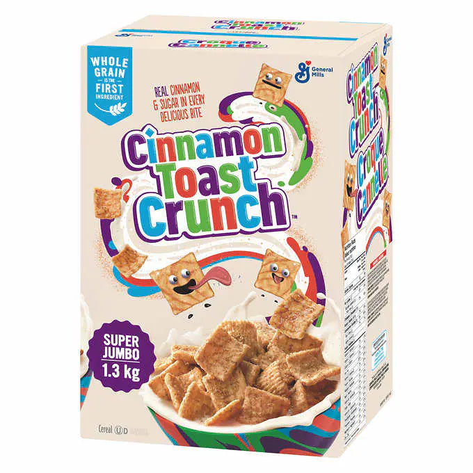 General Mills Cinnamon Toast Crunch Cereal 肉桂吐司麥片健康早餐 1.3KG