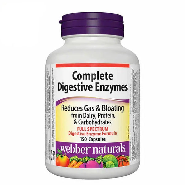 Webber Naturals Complete Digestive Enzymes 150 caps全面配方整腸消化酶膠囊（150粒裝)