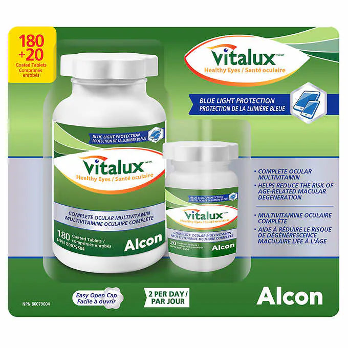 Vitalux Advanced Ocular Multivitamin 180+20 caplets護眼維生素180+20粒