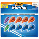 BIC WITE-OUT CORRECTION TAPE PACK OF 10 改錯帶 10件裝