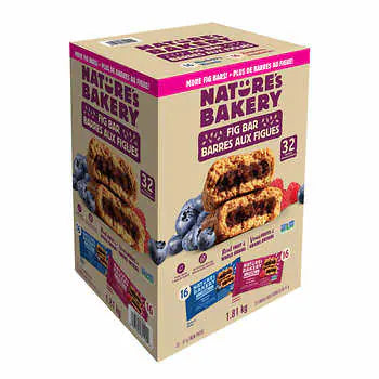 Nature's Bakery Fig Bar Blueberry + Raspberry 32 twin packs 全麥無花果藍莓/紅桑子餅 (一盒32條) 1