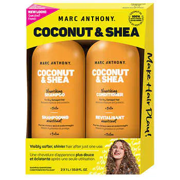 Marc Anthony Coconut & Shea 乳木果油椰子油滋潤洗髮系列-洗髮水& 護髮素 1L
