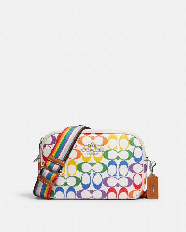 Coach Jamie Camera Bag In Rainbow Signature Canvas