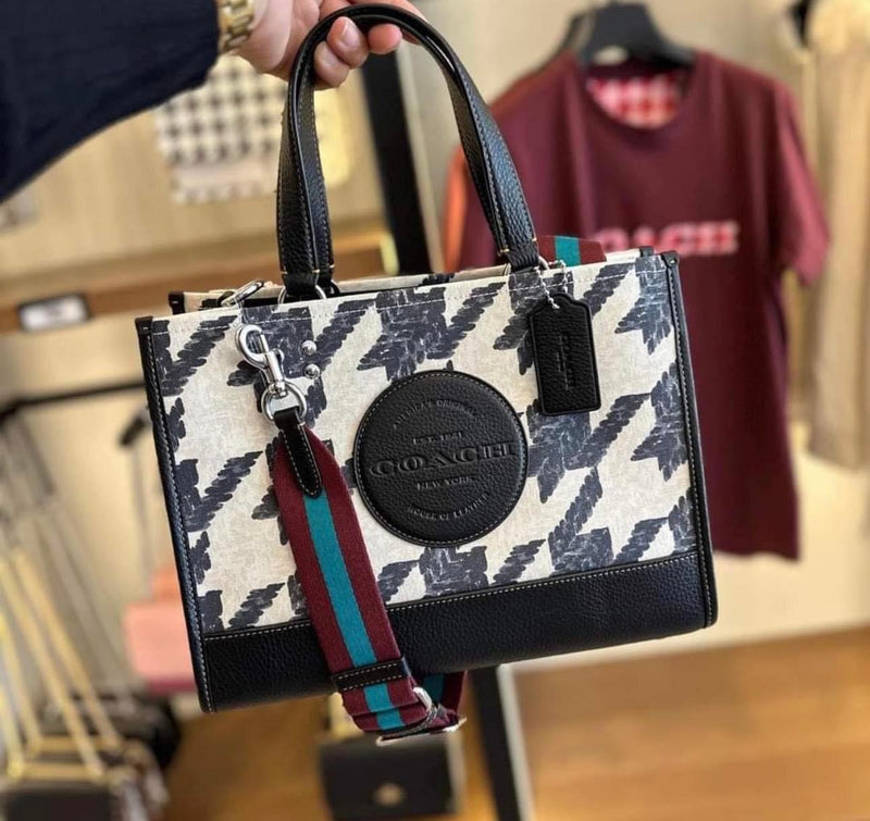 Coach Dempsey Carryall In Signature Houndstooth Print