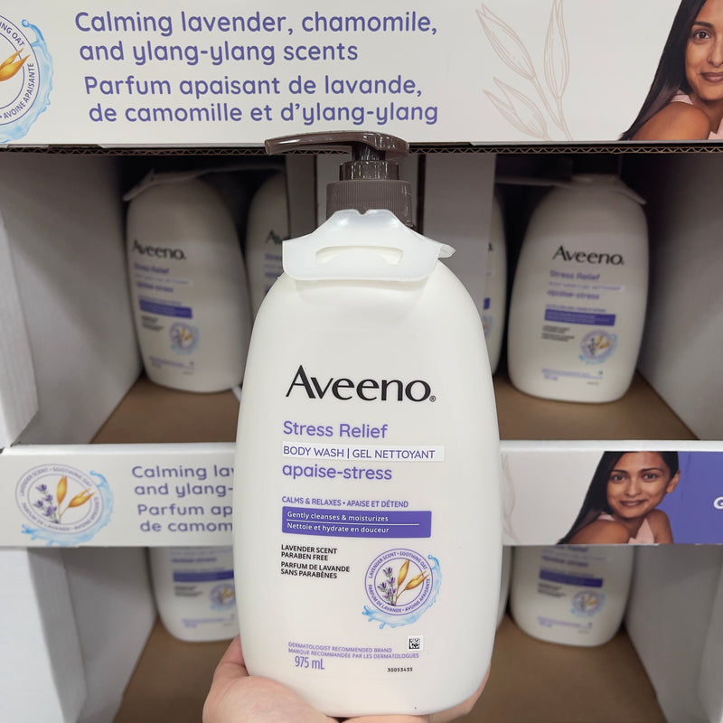 Aveeno Lavender Scent Stress Relief Body Wash (975mL)成人專用防敏薰衣草減壓沐浴露 975ml