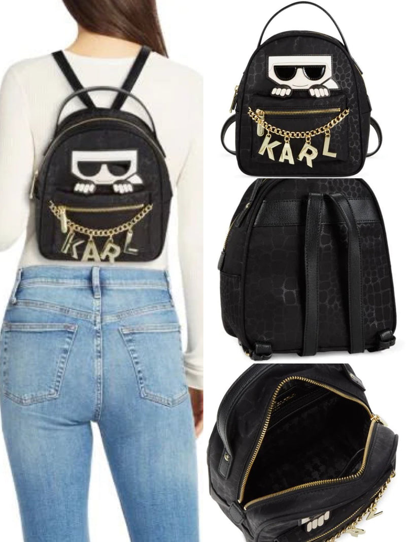 Karl Lagerfeld Amour Karl Patch Backpack