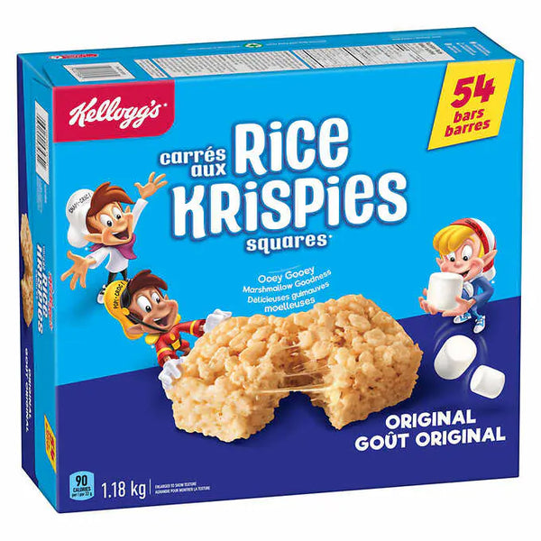 Kellogg's Rice Krispies Squares Bars 54 × 22 g (1.18 kg) 家樂氏脆米餅54包裝