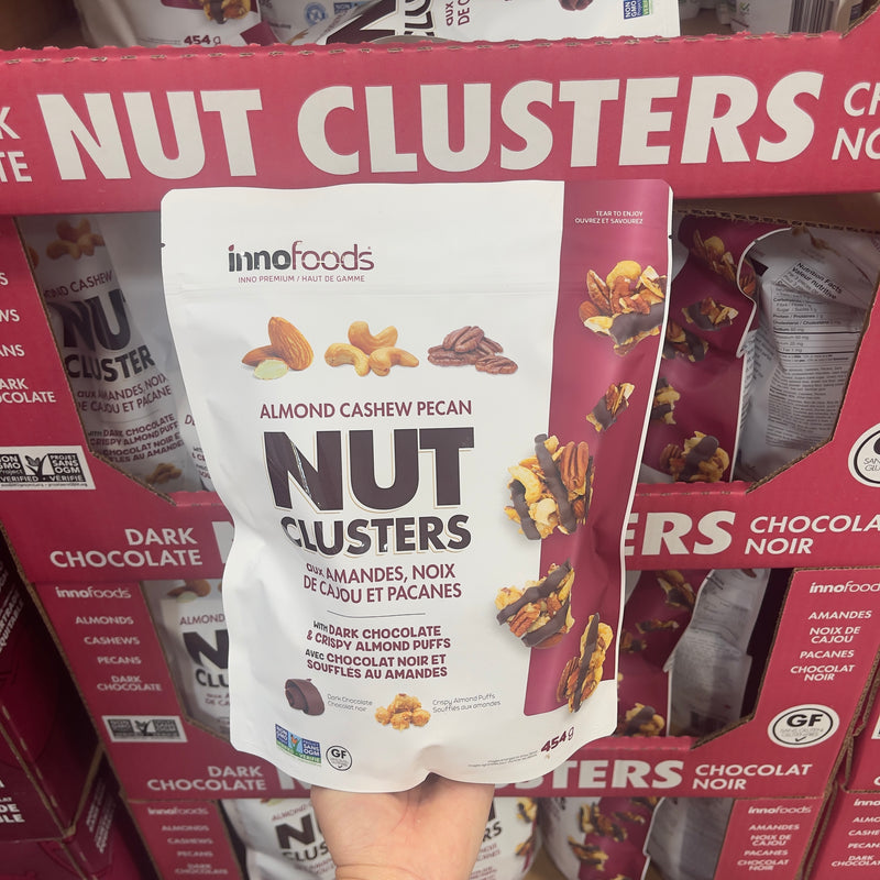 InnoFoods Premium Nut Clusters  超級堅果黑朱古力脆脆 454g