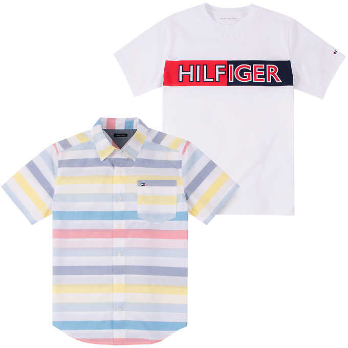 Tommy Hilfiger Boys 2-piece Shirt Set 男童短袖兩件套裝