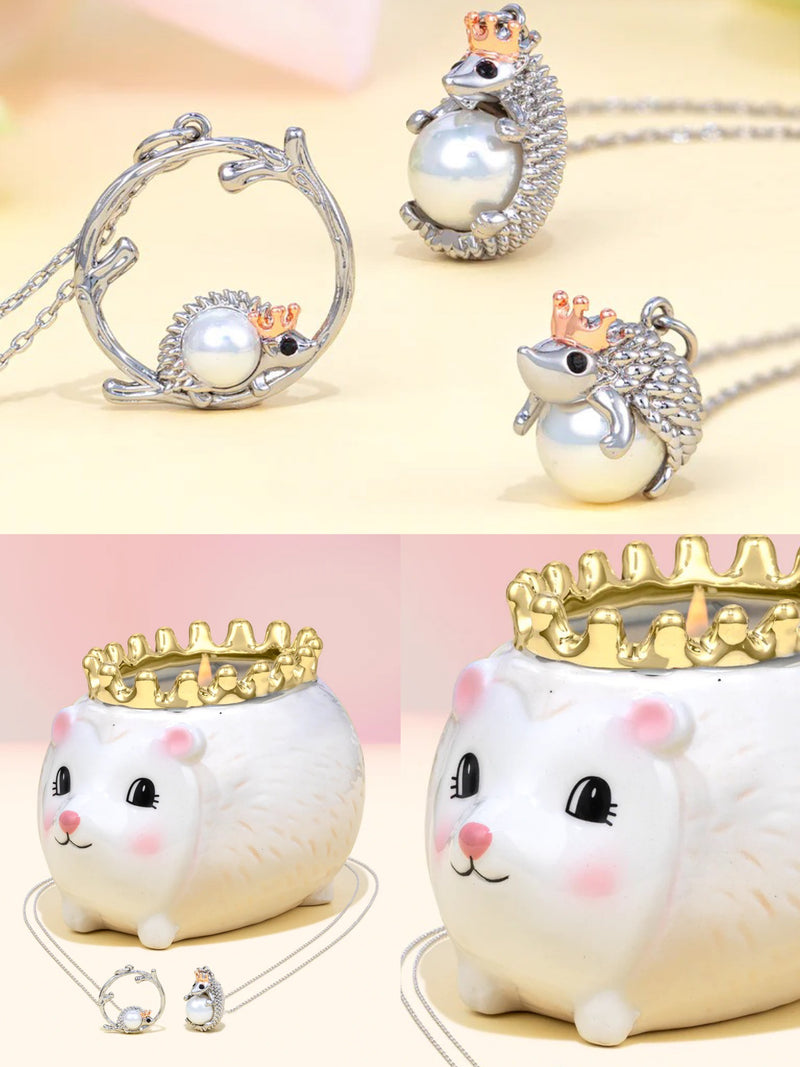 Charmed Aroma-Hedgehog Queen Candle - Necklace Collection 刺猬頸鍊系列