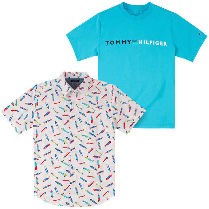 Tommy Hilfiger Boys 2-piece Shirt Set 男童短袖兩件套裝