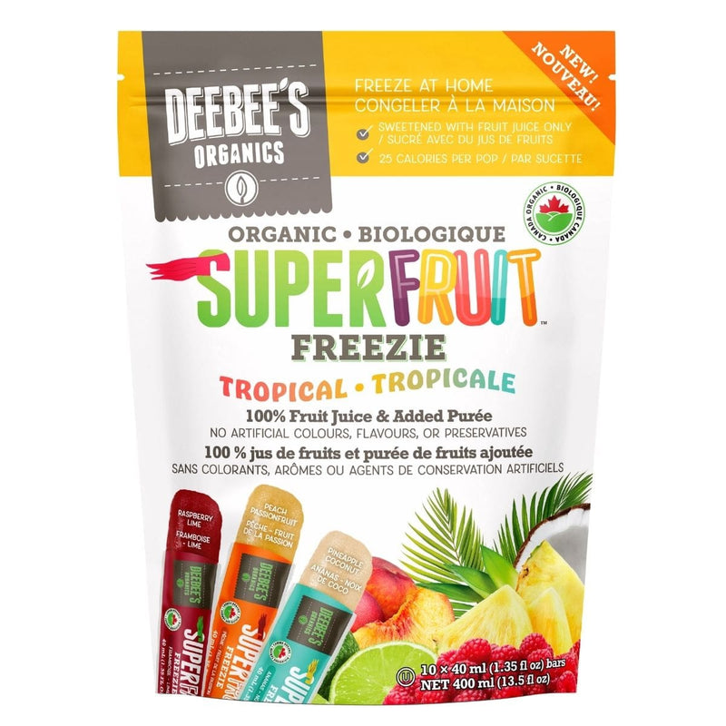 Deebee's Organic Super Fruit Freezie 無添加糖有機水果冰棒(1包10條)