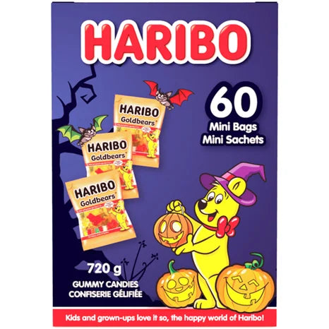 Haribo Gold Bear 🐻 Gummy Candies金熊Q軟糖720g (一盒60小包)