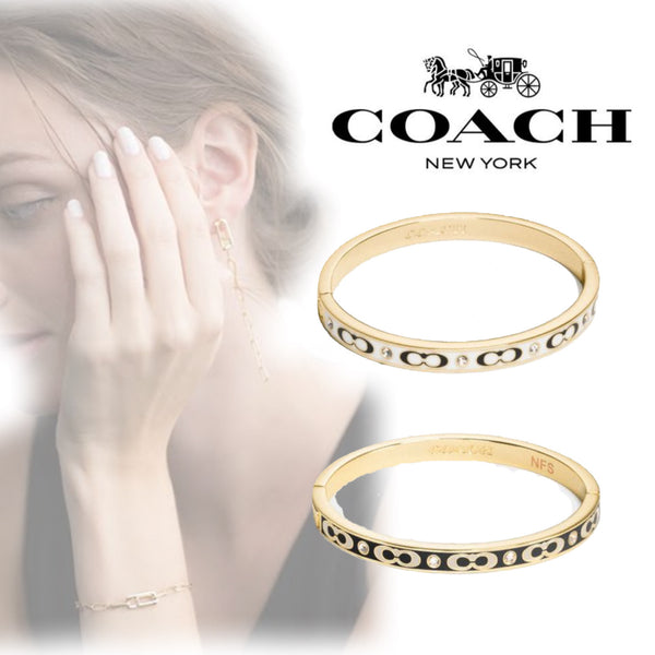 Cocah Signature Enamel Hinged Bangle