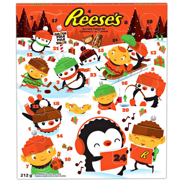 Reese's Peanut Butter Chocolate Holiday Advent Calendar花生醬和牛奶巧克力降臨節日曆 212g