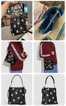 Coach Mollie Bucket 22 With Happy Dog Print (Black)