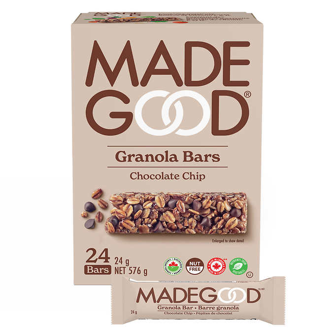 Made Good Organic Granola Bars 24x24g 有機雜錦穀物巧克力穀物營養棒（一盒24條）