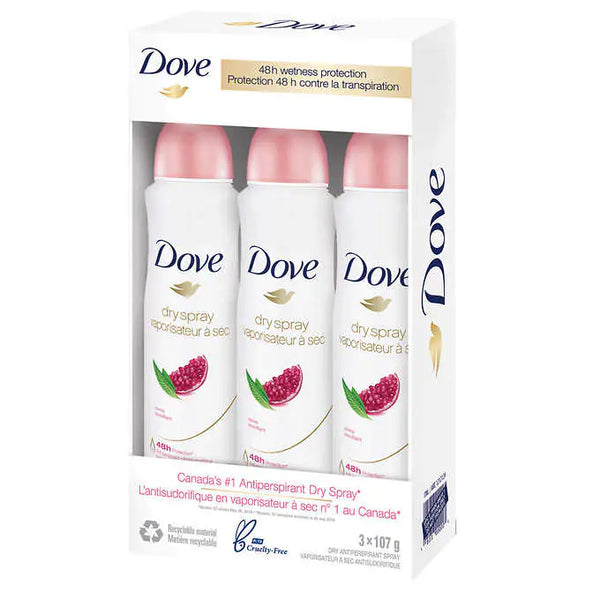 Dove Advanced Care Moisturizer Spray  3x107g