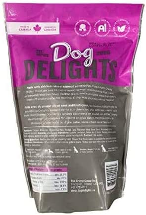 Dog Delights chewy chicken sticks 1kg  狗零食100％無抗生素加拿大雞肉條