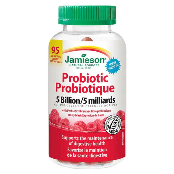 Jamieson Probiotic 5 Billion 95 gummies 消化健康益生菌軟糖 95粒