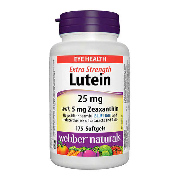 Webber naturals Lutein 25 mg with 5mg of Zeaxanthin 175 softgels 維柏健強效葉黃素 175粒