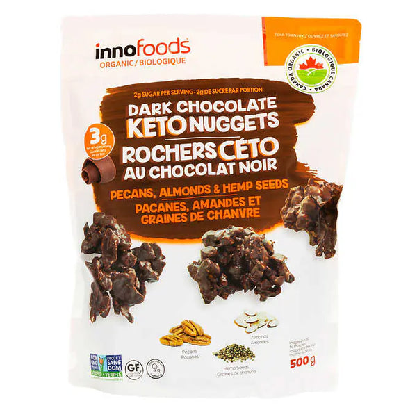 Innofoods Dark Chocolate Keto Nuggets 500g