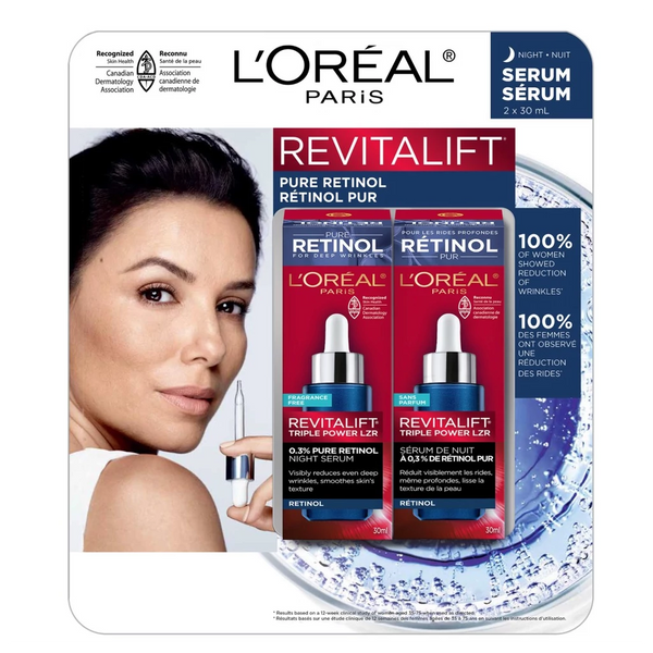 L'OREAL Revitalift Retinil Night Serum 2x30mL