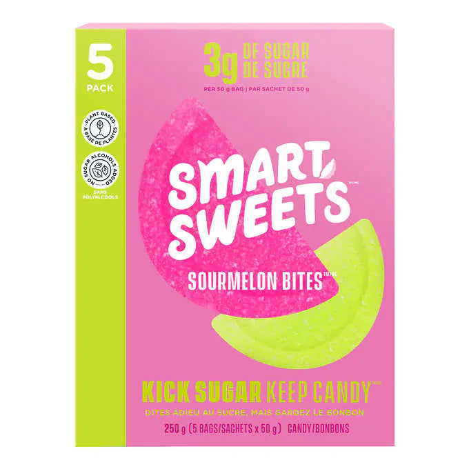 Smart Sweets Sour Melon Bites 5x50g