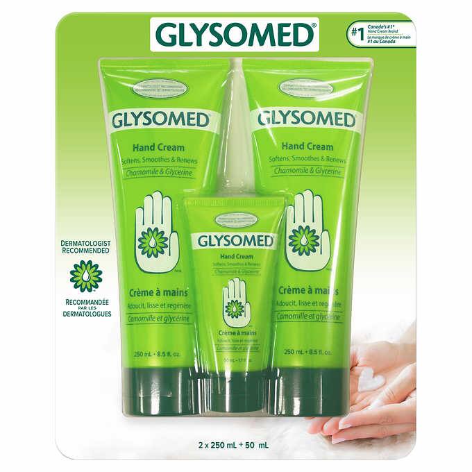 Glysomed Hand Cream 250mLx 2+50mL 德國洋甘菊超級滋潤保濕護手霜3支裝- 250ml ×2 ➕ 50ml x1