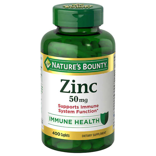 Nature's Bounty Zinc 50 mg 400 Caplets