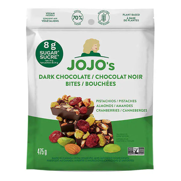 JOJO's Dark Chcolate Bites 475g