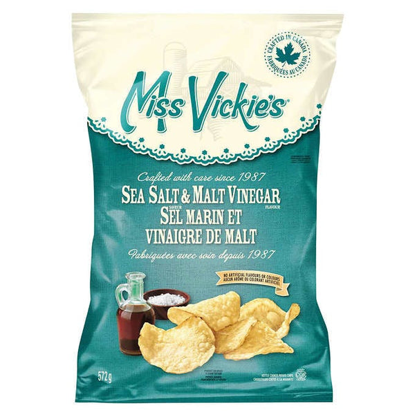 Miss Vickie's Sea Salt & Malt Vinegar Chips 572g