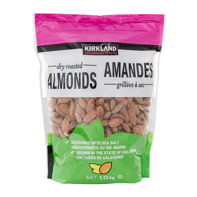 Kirkland Signature Dry Roasted Almonds 1.1kg