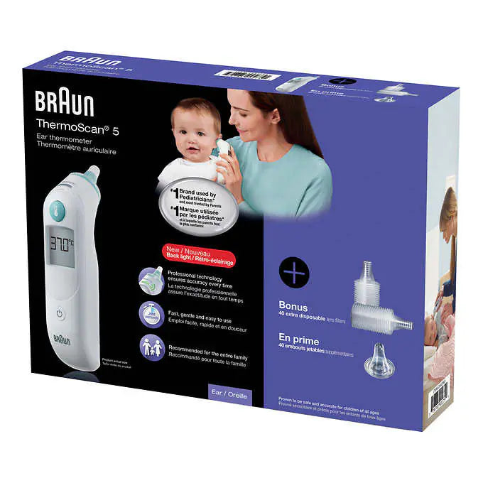 Braun ThermoScan 5 Ear Thermometer w/back Light