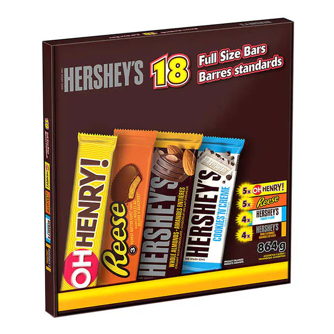 Hershey's Assorted Chocolate Bars 18 Pack