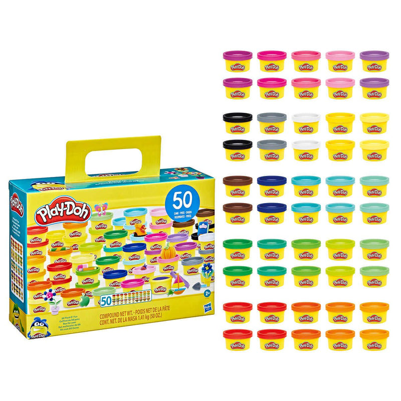 Play Doh Mini Cans 50 pack o’ Fun多色泥膠套裝 (50盒)